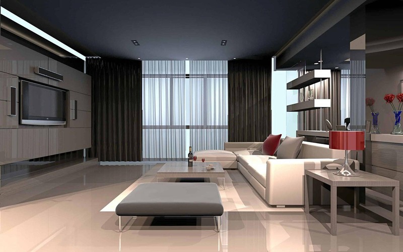 Không gian phòng khách mang phong cách Hitech sở hữu vẻ đẹp thời thượng với hệ thống tự động, các thiết bị thông minh cùng hệ thống đèn chiếu sáng đẳng cấp